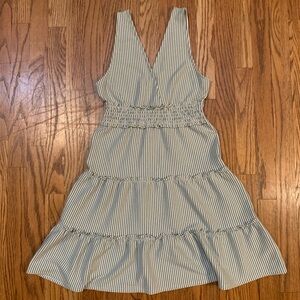 American Eagle Green & White Striped Dress (XS)